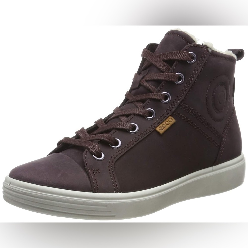 ECCO Teen’s Hi-Top Trainers High Fig Purple Size 35 / 3-3.5